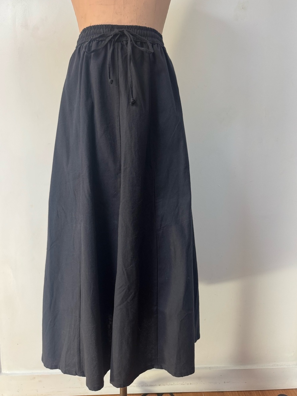 LEONARDO CARBONE heavy cotton DANA maxi skirt small / medium